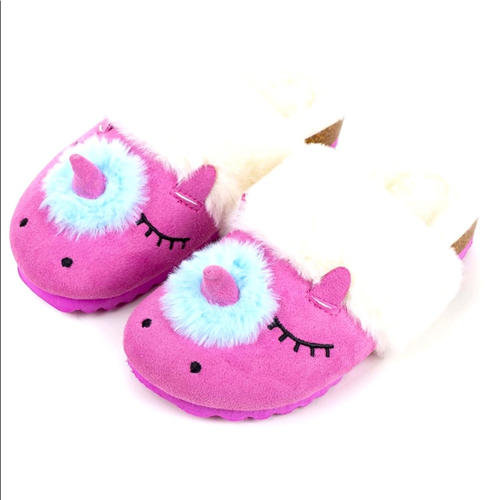 NEW Animal Slippers,Cute House Fuzzy Fluffy Clogs for Toddler/Little Kid/Big Kid - Picture 1 of 5